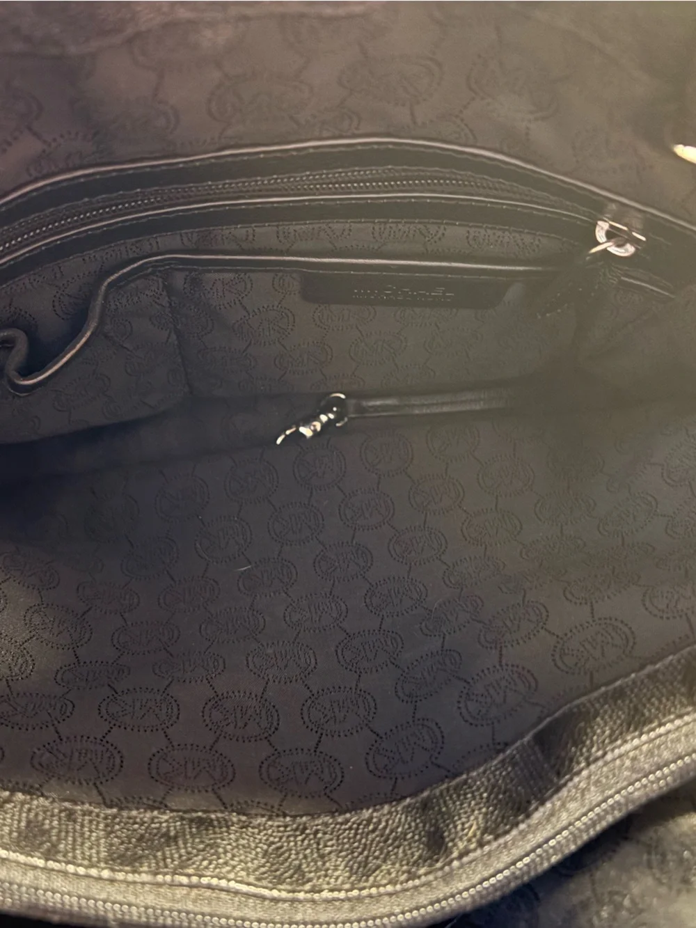 Michael Kors MK Logo Tote with Silver Charm